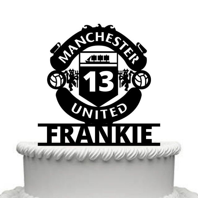 manchester united cake topper