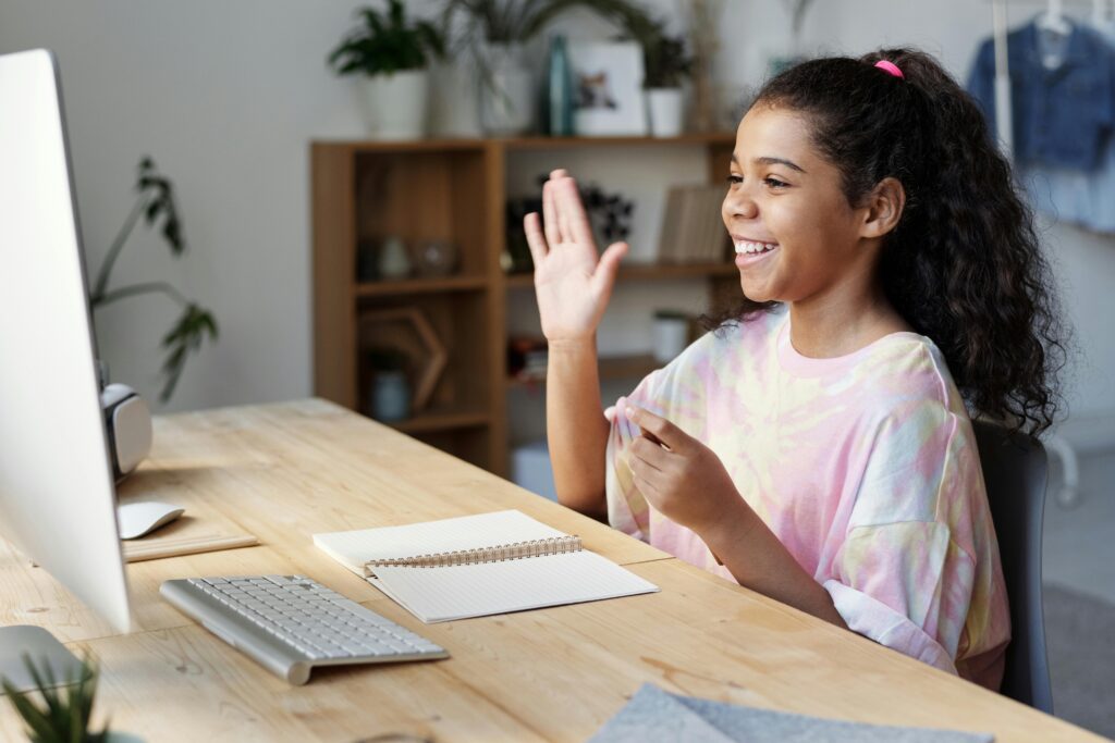 Girl on laptop